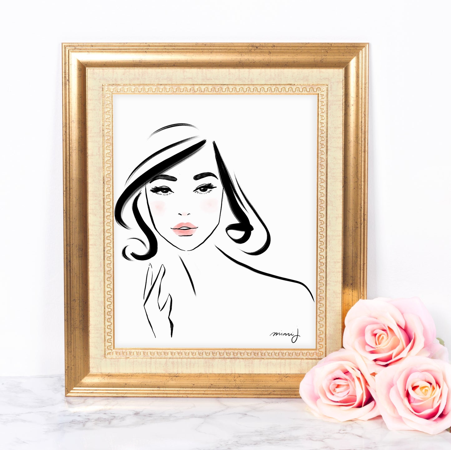 The Girl 00 by mimiJ|Art Print