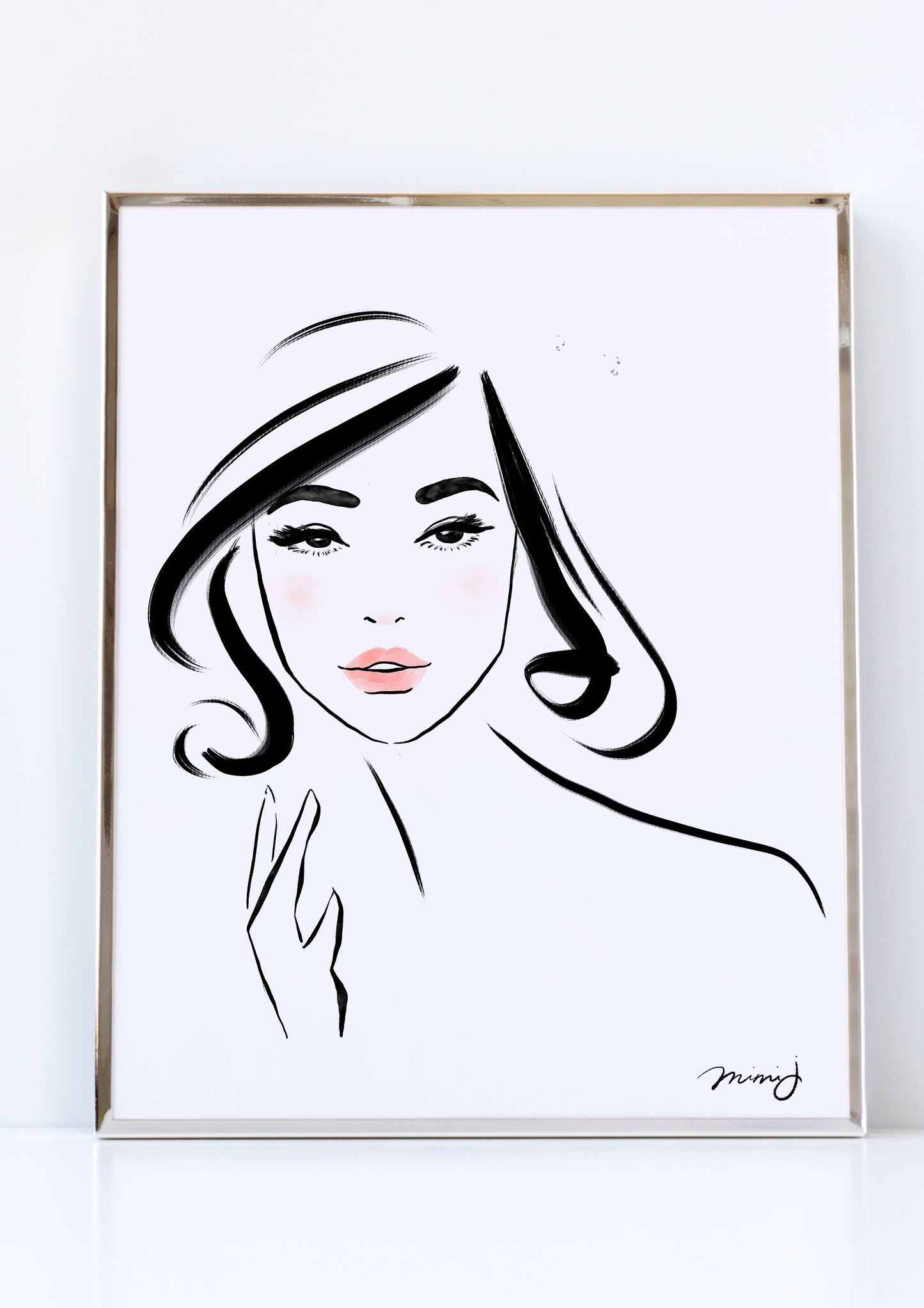 The Girl 00 by mimiJ|Art Print