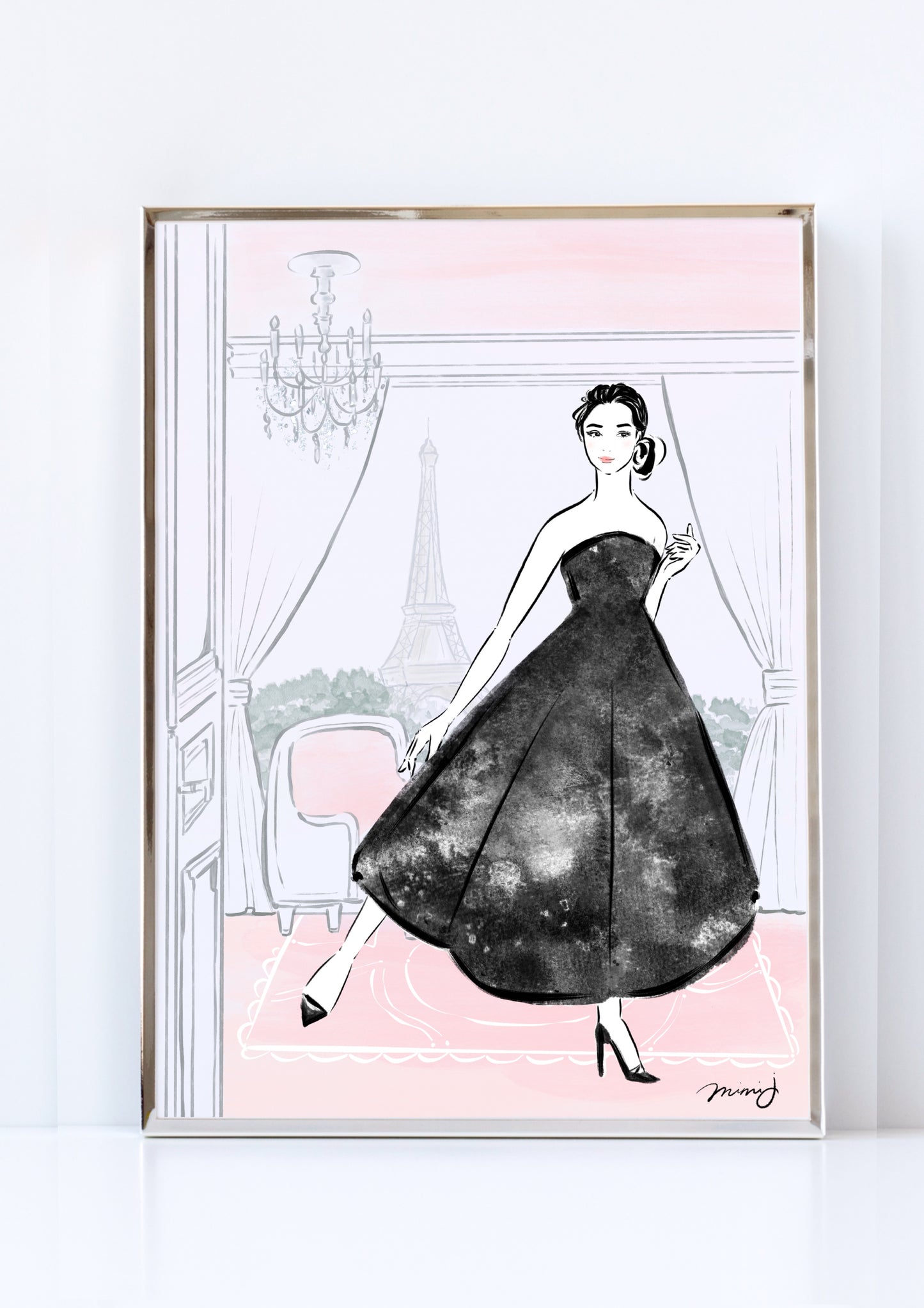 The Girl in Paris by mimiJ|Art Print