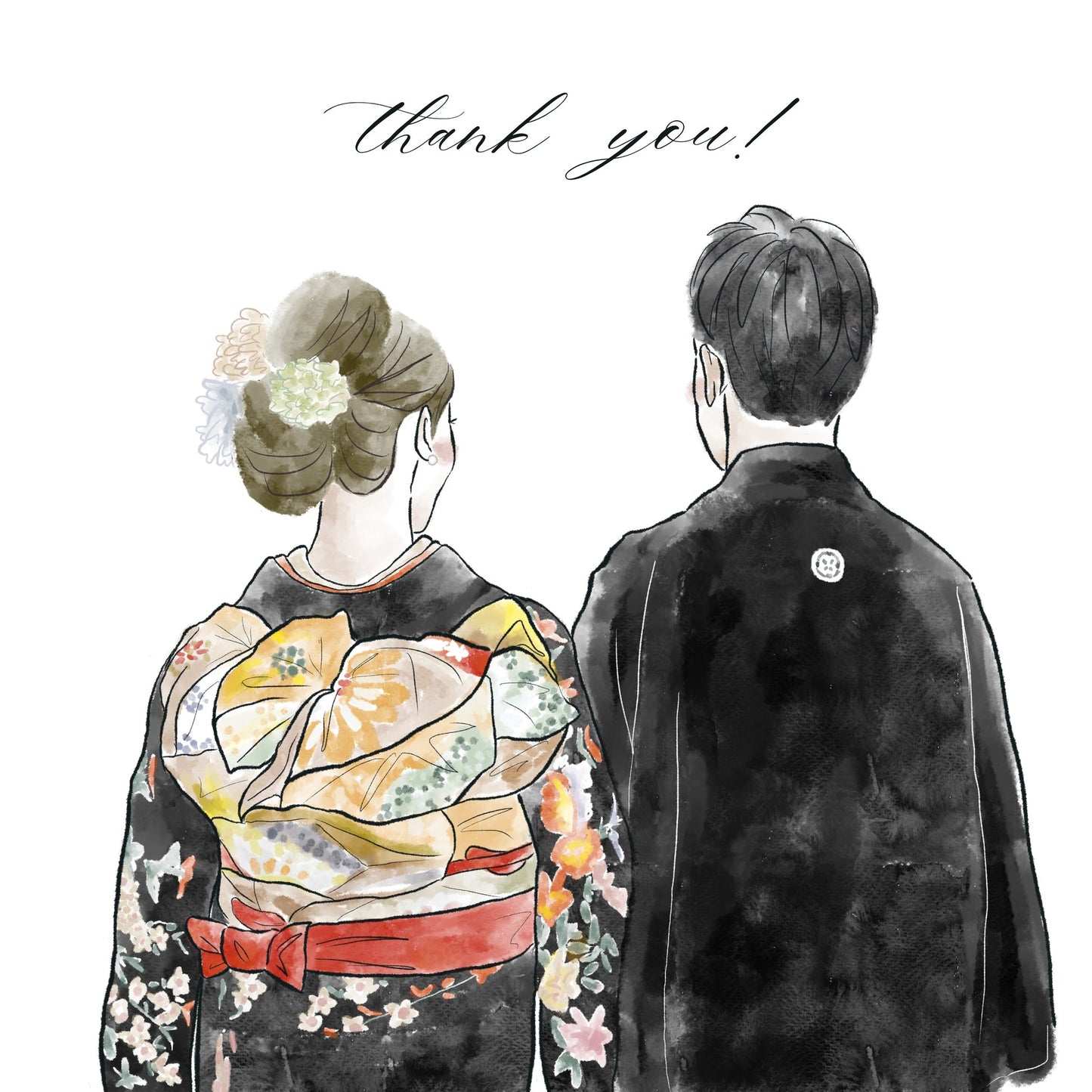Custom Wedding Couple Portrait Illustration | Custom Digital Portrait Illust